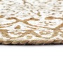 Manteles individuales redondos 4 uds yute blanco 38 cm de vidaXL, Manteles individuales - Ref: Foro24-133866, Precio: 21,22 €...