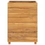 Hochbeet aus recyceltem Teakholz und Stahl 50x40x72 cm von vidaXL, Töpfe und Pflanzgefäße - Ref: Foro24-47427, Preis: 125,69 ...