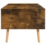 Mesa de centro madera ingeniería roble ahumado 100x49,5x43 cm