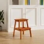 Solid acacia wood 2-step stool 40x38x50 cm by vidaXL, Folding stools and chairs - Ref: Foro24-153333, Price: 47,55 €, Discoun...