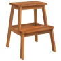 Solid acacia wood 2-step stool 40x38x50 cm by vidaXL, Folding stools and chairs - Ref: Foro24-153333, Price: 51,93 €, Discoun...
