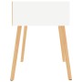 Mesitas de noche 2 uds madera contrachapada blanco 40x40x56 cm