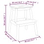 Solid acacia wood 2-step stool 40x38x50 cm by vidaXL, Folding stools and chairs - Ref: Foro24-153333, Price: 51,93 €, Discoun...