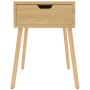 Mesita de noche madera de ingeniería roble Sonoma 40x40x56 cm