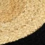Round individual placemat 4 units made of black natural jute cotton 38cm by vidaXL, Placemats - Ref: Foro24-133856, Price: 25...
