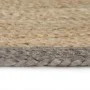 Alfombra hecha a mano de yute con borde gris 150 cm de vidaXL, Alfombras - Ref: Foro24-133676, Precio: 55,09 €, Descuento: %