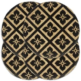 Placemat 4 units round black jute 38 cm by vidaXL, Placemats - Ref: Foro24-133868, Price: 19,64 €, Discount: %