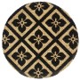 Mantel individual 4 unidades redondo yute negro 38 cm de vidaXL, Manteles individuales - Ref: Foro24-133868, Precio: 19,95 €,...