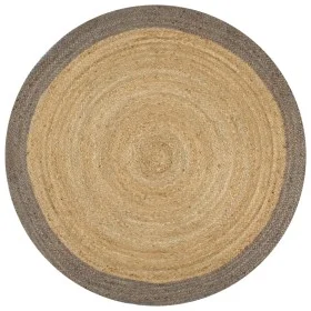 Handmade jute rug with gray border 90 cm by vidaXL, Rugs - Ref: Foro24-133674, Price: 40,74 €, Discount: %