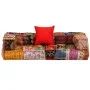 Puf modular de 2 plazas de tela patchwork de vidaXL, Cojines para sillas y sofás - Ref: Foro24-244987, Precio: 271,89 €, Desc...