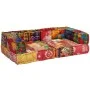 Modular 2-seater patchwork fabric pouf by vidaXL, Cushions for chairs and sofas - Ref: Foro24-244987, Price: 270,86 €, Discou...