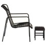 Relax armchair with armrests and footrest in genuine black leather by vidaXL, Armchairs - Ref: Foro24-323729, Price: 102,06 €...