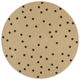 Alfombra de yute tejida a mano con estampado de lunares 90 cm de vidaXL, Alfombras - Ref: Foro24-133686, Precio: 24,47 €, Des...