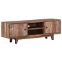 Mueble para TV de madera maciza de acacia vintage 118x30x40 cm de vidaXL, Muebles TV - Ref: Foro24-244960, Precio: 211,71 €, ...