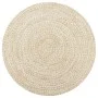 White and natural handwoven jute rug 90 cm by vidaXL, Rugs - Ref: Foro24-133722, Price: 29,40 €, Discount: %