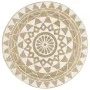 Handgewebter Juteteppich mit weißem Aufdruck, 120 cm von vidaXL, Teppiche - Ref: Foro24-133696, Preis: 50,69 €, Rabatt: %