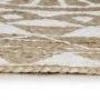 Handgewebter Juteteppich mit weißem Aufdruck, 120 cm von vidaXL, Teppiche - Ref: Foro24-133696, Preis: 50,69 €, Rabatt: %