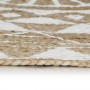 Handgewebter Juteteppich mit weißem Aufdruck, 120 cm von vidaXL, Teppiche - Ref: Foro24-133696, Preis: 51,65 €, Rabatt: %