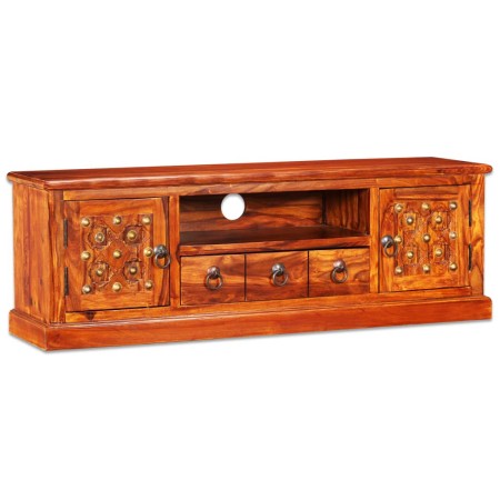 Mueble para TV madera maciza de sheesham 120x30x40 cm de vidaXL, Muebles TV - Ref: Foro24-245148, Precio: 279,04 €, Descuento: %