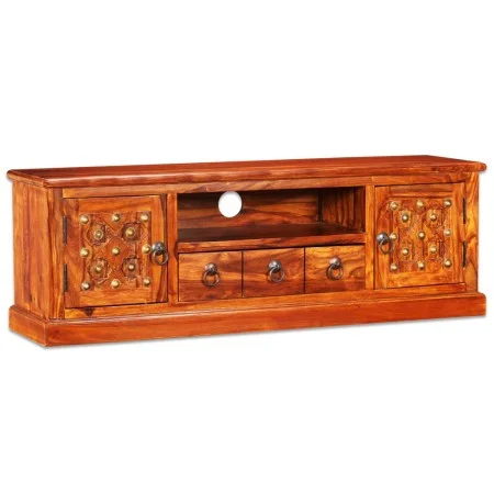 Solid sheesham wood TV cabinet 120x30x40 cm by vidaXL, TV Furniture - Ref: Foro24-245148, Price: 234,62 €, Discount: %