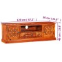 Mueble para TV madera maciza de sheesham 120x30x40 cm de vidaXL, Muebles TV - Ref: Foro24-245148, Precio: 279,04 €, Descuento: %