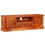Solid sheesham wood TV cabinet 120x30x40 cm by vidaXL, TV Furniture - Ref: Foro24-245148, Price: 234,62 €, Discount: %