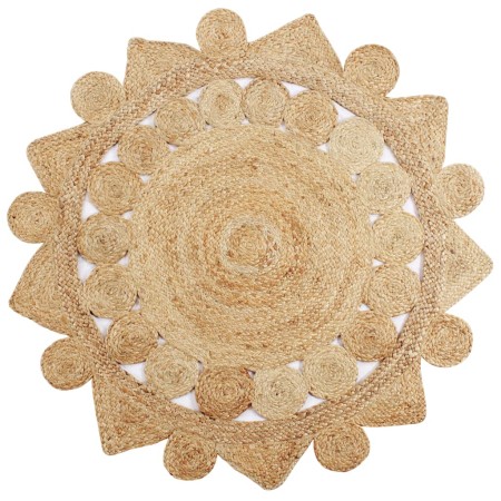 Alfombra hecha a mano de yute trenzado 150 cm de vidaXL, Alfombras - Ref: Foro24-133715, Precio: 64,06 €, Descuento: %