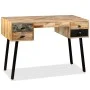 Recycled solid teak desk 110x50x76 cm by vidaXL, Desks - Ref: Foro24-245402, Price: 218,86 €, Discount: %