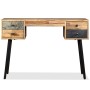 Recycled solid teak desk 110x50x76 cm by vidaXL, Desks - Ref: Foro24-245402, Price: 233,92 €, Discount: %