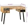 Recycled solid teak desk 110x50x76 cm by vidaXL, Desks - Ref: Foro24-245402, Price: 218,86 €, Discount: %