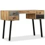 Recycled solid teak desk 110x50x76 cm by vidaXL, Desks - Ref: Foro24-245402, Price: 218,86 €, Discount: %