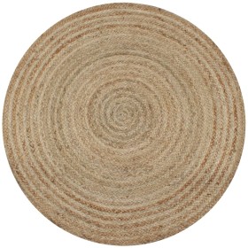Round braided jute rug 150 cm by vidaXL, Rugs - Ref: Foro24-245338, Price: 66,17 €, Discount: %