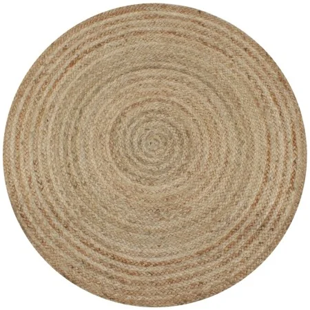 Alfombra redonda de yute trenzado 150 cm de vidaXL, Alfombras - Ref: Foro24-245338, Precio: 66,17 €, Descuento: %