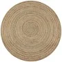 Alfombra redonda de yute trenzado 150 cm de vidaXL, Alfombras - Ref: Foro24-245338, Precio: 66,17 €, Descuento: %