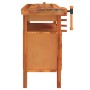 Banco trabajo cajón y tornillos banco madera acacia 124x52x83cm de vidaXL, Mesas de trabajo - Ref: Foro24-153321, Precio: 234...