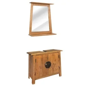Badmöbel-Set aus massivem Kiefernholz von vidaXL, Badezimmermöbel - Ref: Foro24-246040, Preis: 213,78 €, Rabatt: %