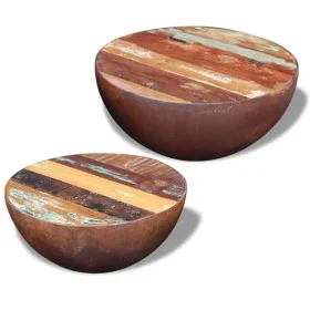 Bowl-shaped coffee table set 2 pcs recycled solid wood by vidaXL, Coffee table - Ref: Foro24-243352, Price: 135,69 €, Discoun...