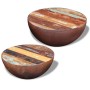 Schalenförmiges Couchtisch-Set, 2-teilig, recyceltes Massivholz von vidaXL, Couchtisch - Ref: Foro24-243352, Preis: 136,56 €,...