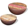 Bowl-shaped coffee table set 2 pcs recycled solid wood by vidaXL, Coffee table - Ref: Foro24-243352, Price: 135,69 €, Discoun...