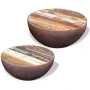 Bowl-shaped coffee table set 2 pcs recycled solid wood by vidaXL, Coffee table - Ref: Foro24-243352, Price: 135,69 €, Discoun...