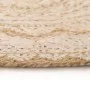 Round rug with braided jute print, 90 cm. by vidaXL, Rugs - Ref: Foro24-245339, Price: 34,57 €, Discount: %