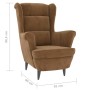 Sillón de terciopelo marrón by vidaXL, Armchairs - Ref: Foro24-324067, Price: 219,29 €, Discount: %