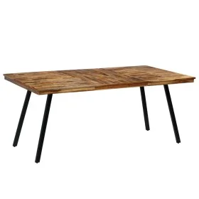 Recycled teak and steel dining table 180x90x76 cm by vidaXL, Kitchen and dining tables - Ref: Foro24-245415, Price: 276,42 €,...