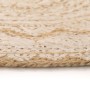Round rug with braided jute print 150 cm by vidaXL, Rugs - Ref: Foro24-245341, Price: 66,57 €, Discount: %