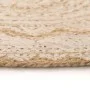 Runder Teppich mit geflochtenem Jute-Aufdruck, 150 cm von vidaXL, Teppiche - Ref: Foro24-245341, Preis: 65,42 €, Rabatt: %