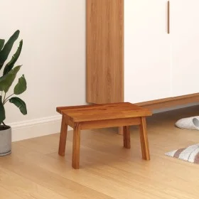 Solid acacia wood stool 38x26x22 cm by vidaXL, Folding stools and chairs - Ref: Foro24-153332, Price: 31,57 €, Discount: %