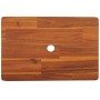 Taburete de madera maciza de acacia 38x26x22 cm de vidaXL, Taburetes y sillas plegables - Ref: Foro24-153332, Precio: 30,17 €...