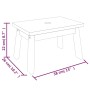 Solid acacia wood stool 38x26x22 cm by vidaXL, Folding stools and chairs - Ref: Foro24-153332, Price: 33,95 €, Discount: %