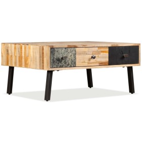 Couchtisch aus recyceltem massivem Teakholz, 90 x 65 x 40 cm von vidaXL, Couchtisch - Ref: Foro24-245404, Preis: 155,10 €, Ra...