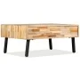 Recycled solid teak coffee table 90x65x40 cm by vidaXL, Coffee table - Ref: Foro24-245404, Price: 153,74 €, Discount: %